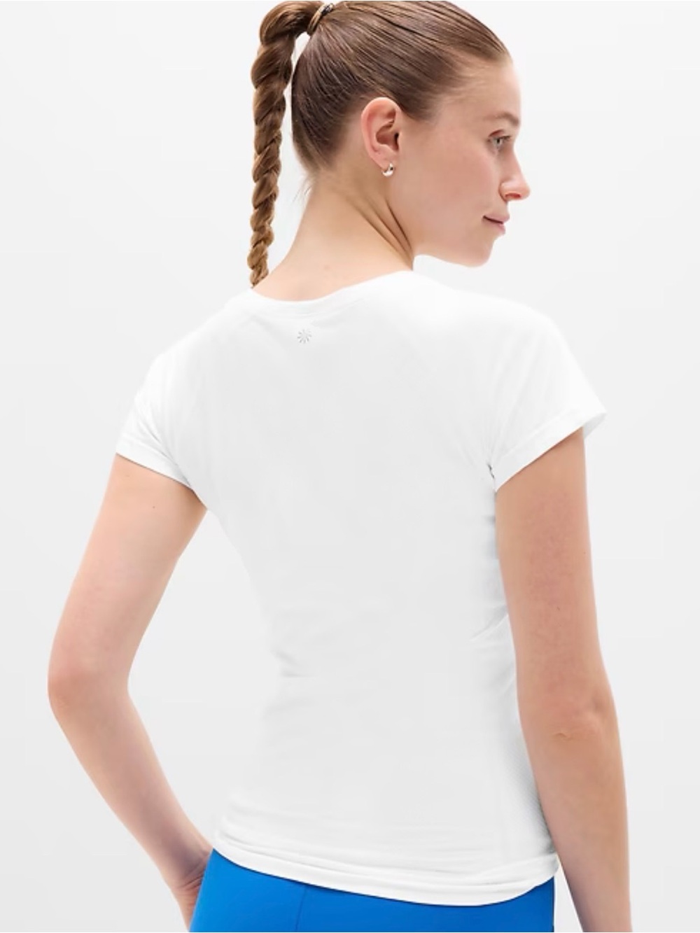 Athleta White Short-Sleeve Performance Tee
